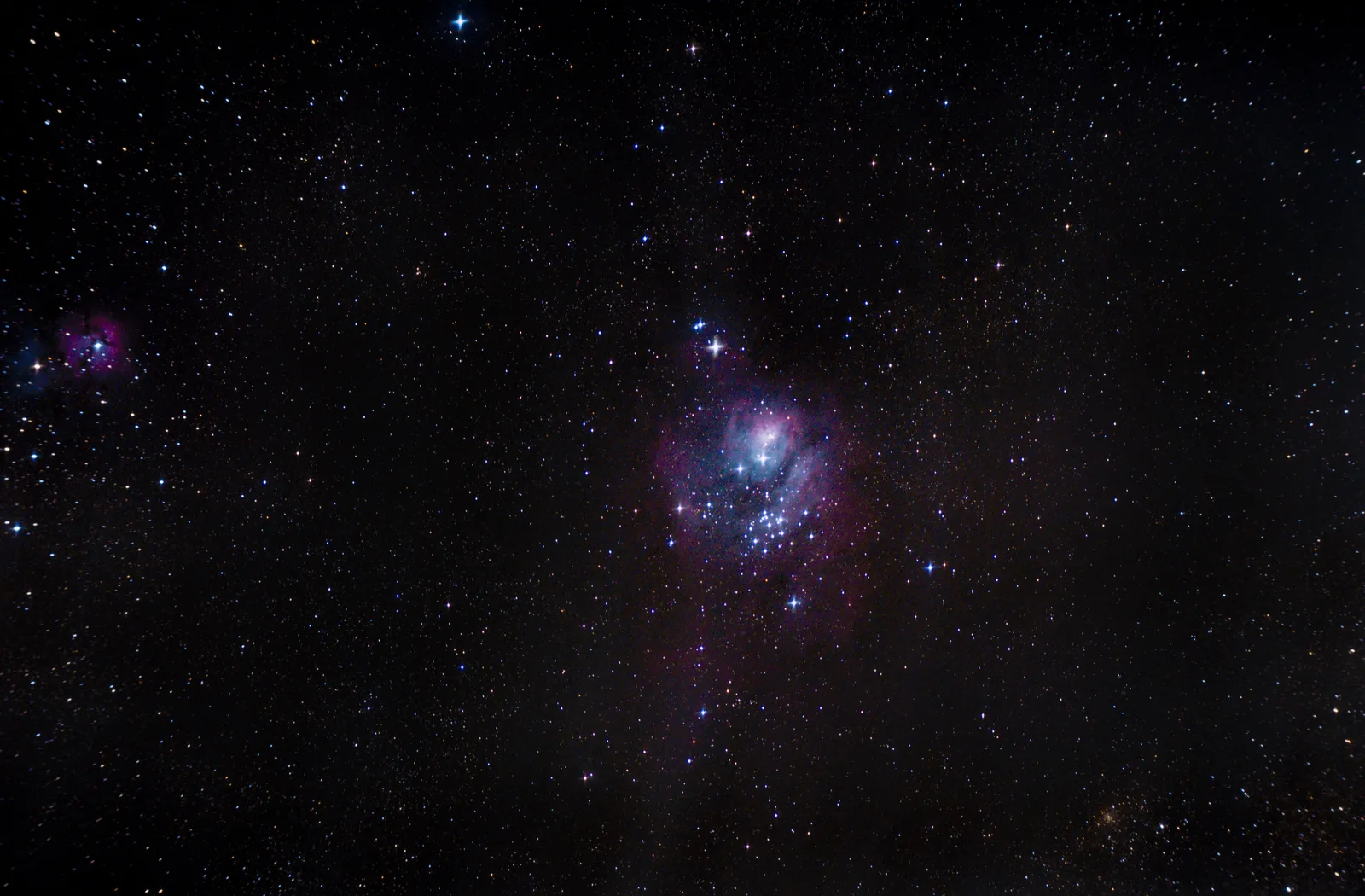 M8 and M20 nebulae